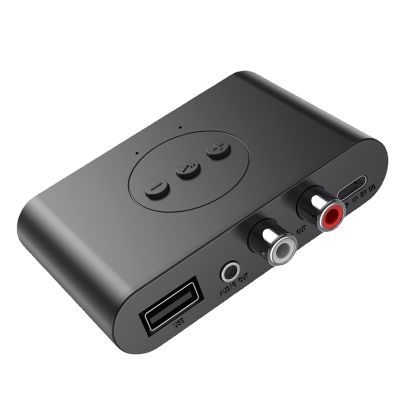 Bluetooth 5.2 Audio Receiver Music Receiver NFC U Disk RCA 3.5mm AUX USB Stereo Music Wireless Adapter with Mic for Speaker Amplifier