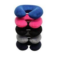 hyfvbujh❍♧  Suede U Shaped To Carry Neck Support Cushion Convenient JouInflatable