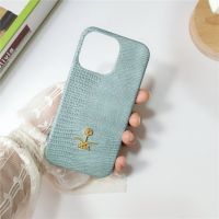 [Disen electronic] Luxury Lizard Skin Pattern Coconut Tree Hard Case สำหรับ Iphone14 11 12 13 Pro Max 7 8 Plus Xr X Xs Se 2020 PU หนัง Fundas