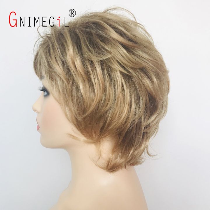 gnimegil-curly-wigs-for-women-short-synthetic-hair-blonde-lady-wig-with-bangs-natural-looking-girl-hair-costume-party-family-wig