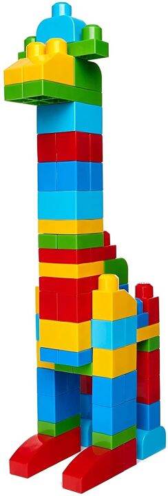 MEGA BLOKS Fisher-Price Toy Blocks Blue Big Building Bag With Storage (80  Pieces) For Toddler 