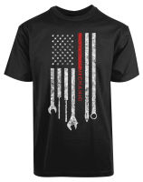 Mechanic Wrenches American Flag New Mens Shirt Usa Liberal Republicans 2019 Fashion Round Neck Clothes Casual Tops T Shirt