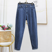 Jeans Woman High Waist Plus Size Zipper Skinny Full Length Denim Pencil Pants 5xl 6xl 7xl 8XL