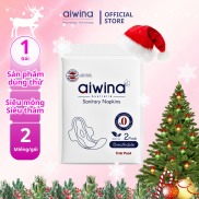 Aiwina sanitary napkins 2-piece pack dual-thin test strips day wing 24