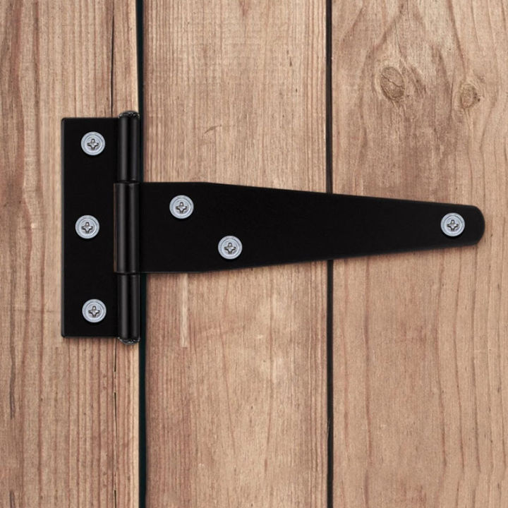 p5u7-1ชิ้นบานพับสายบานพับบานพับทีสีดำประตูตู้เก็บของบานพับประตูหนัก