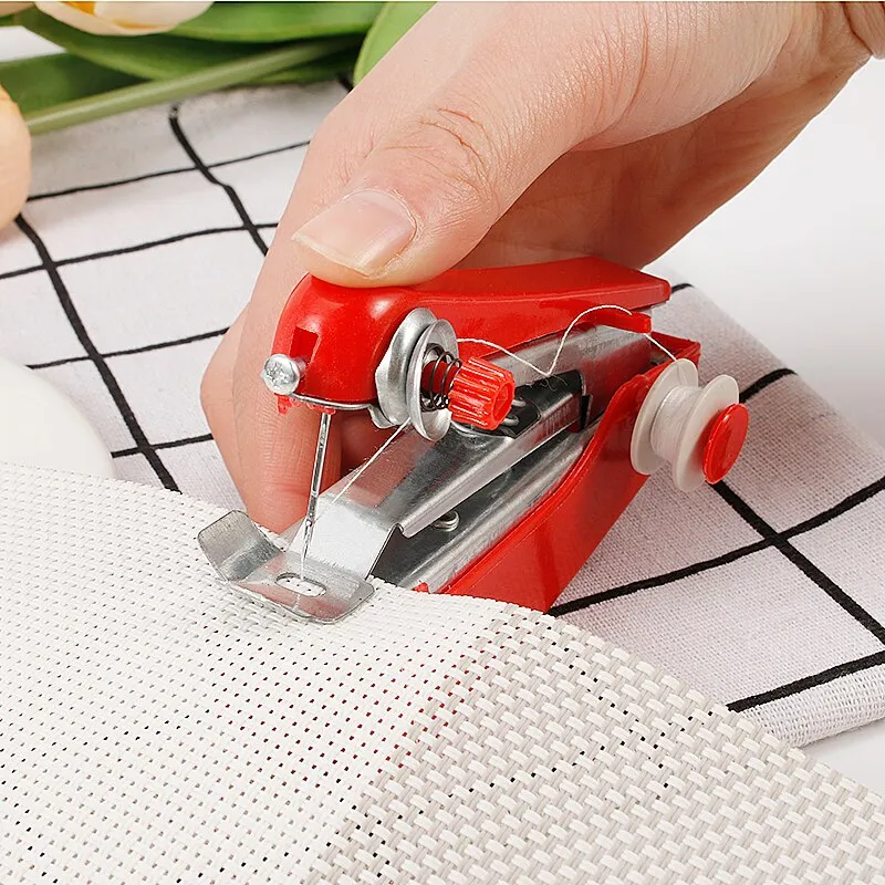 Portable Needlework Cordless Mini Hand-Held Clothes Fabrics Sewing