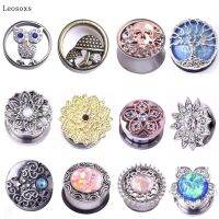 Leosoxs 1 Piece Fashion Ear Plugs 5mm 25mm Stainless Steel Pinna Human Ear Expansion Jewelry Body Piercing Jewelry