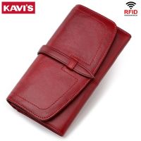 ZZOOI KAVIS Fashion Women Wallets Long Style Multifunctional Zip Coin Pocket Luxury Design Ladies Clutch Card Holder with Phone Bag