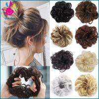 SEEDING หยิก หางม้า scrunchie ชิ้นผมปลอม ยุ่งๆ Updo มวยผมยืดหยุ่น มวย วิกผม