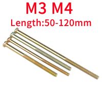 M3 M4 Color Zinc Plating Phillips Cross Recessed Pan Head Machine Long Screw Metric Thread Round Head Bolt