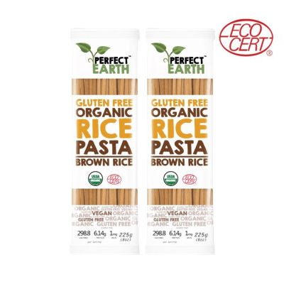 Perfect Earth พาสต้ากลูเตนฟรีจากข้าวกล้อง Gluten Free Organic Pasta Brown Rice (2x225gm)