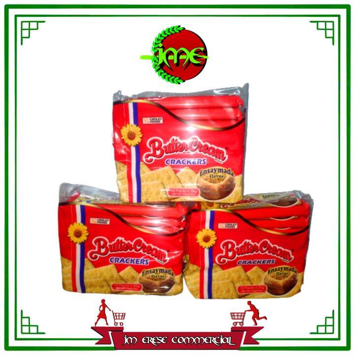 Butter Cream Ensaymada Crackers (10pcs x 25g x 3packs) Lazada PH