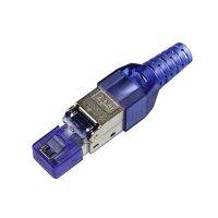 เครื่องมือฟรีป้องกันคริสตัลหัว Rj45 Cat 7การสิ้นสุดปลั๊ก Cat7เชื่อมต่อ Modular 30u