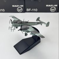 Scale 1100 Fighter รุ่นเยอรมัน Messerschmitt BF-110ทหารเครื่องบินจำลองการบิน World War เครื่องบิน Miniature ของเล่นสำหรับ Boy