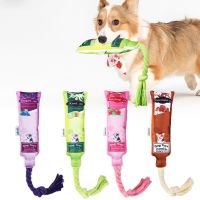 marmalade Shaped Dog Chew Squeaker Toys Funny Outdoor Training Playing Teeth Cleaner Puppy Plush Toy Pets Supplies Toys