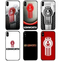 {L electronic shell} โลโก้รถบรรทุก KENWORTH สำหรับ iPhone iPhone 11 12 13 14 Pro MAX Mini 5 5S SE 6 6S 7 8 Plus 10 X XR XS เคสโทรศัพท์แบบแข็ง