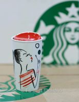 แก้วสตาร์บัค อเมริกา เซรามิคมัค 2 ชั้น คอลเลคชั่น Starbucks USA Double wall ceramic mug 12 oz