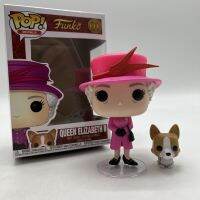 Funko POP!ROYALS 01 QUEEN ELIZABETH II ไวนิลรูปการกระทำรุ่นตุ๊กตาพีวีซีของเล่นคอลเลกชันสำหรับเด็กของขวัญวันเกิดพร้อมกล่องร้อนขาย