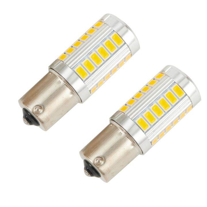 หลอดไฟเลี้ยวไฟสัญญาณ-led-2ชิ้น52x19มม-ไฟกระพริบ-dc-12v-led-พลังงานสูง