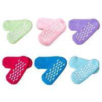 【CW】 1 Pair Super Soft Spa Socks for Pedicure Moisturizing Mask Cracked Skin Heel Gel Silicone Sock Feet Care