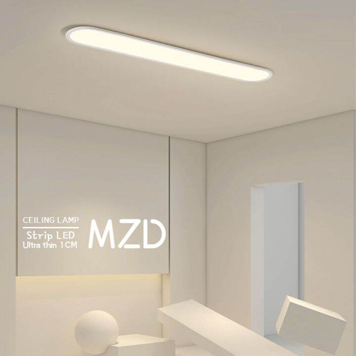 MZD【3 Colors Bulb】Simple Modern Style Corridor Light, Ultrathin 1cm LED Ceiling Light, Long