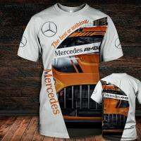 เสื้อยืดผู้ชาย Mercedes-Amg/a/c/cla/c/cls/g/g/g/gla/gla/gl/gl/slc 3D ของขวัญสุดฮอตแฟชั่น