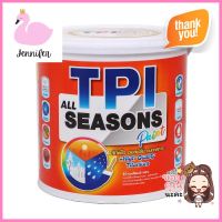 สีน้ำทาภายนอก TPI ALL SEASON สีขาวงาช้าง กึ่งเงา 1 แกลลอน (3.8 ลิตร)WATER-BASED EXTERIOR PAINT TPI ALL SEASON IVORY WHITE SEMI-GLOSS 1GAL **หมดแล้วหมดเลย**