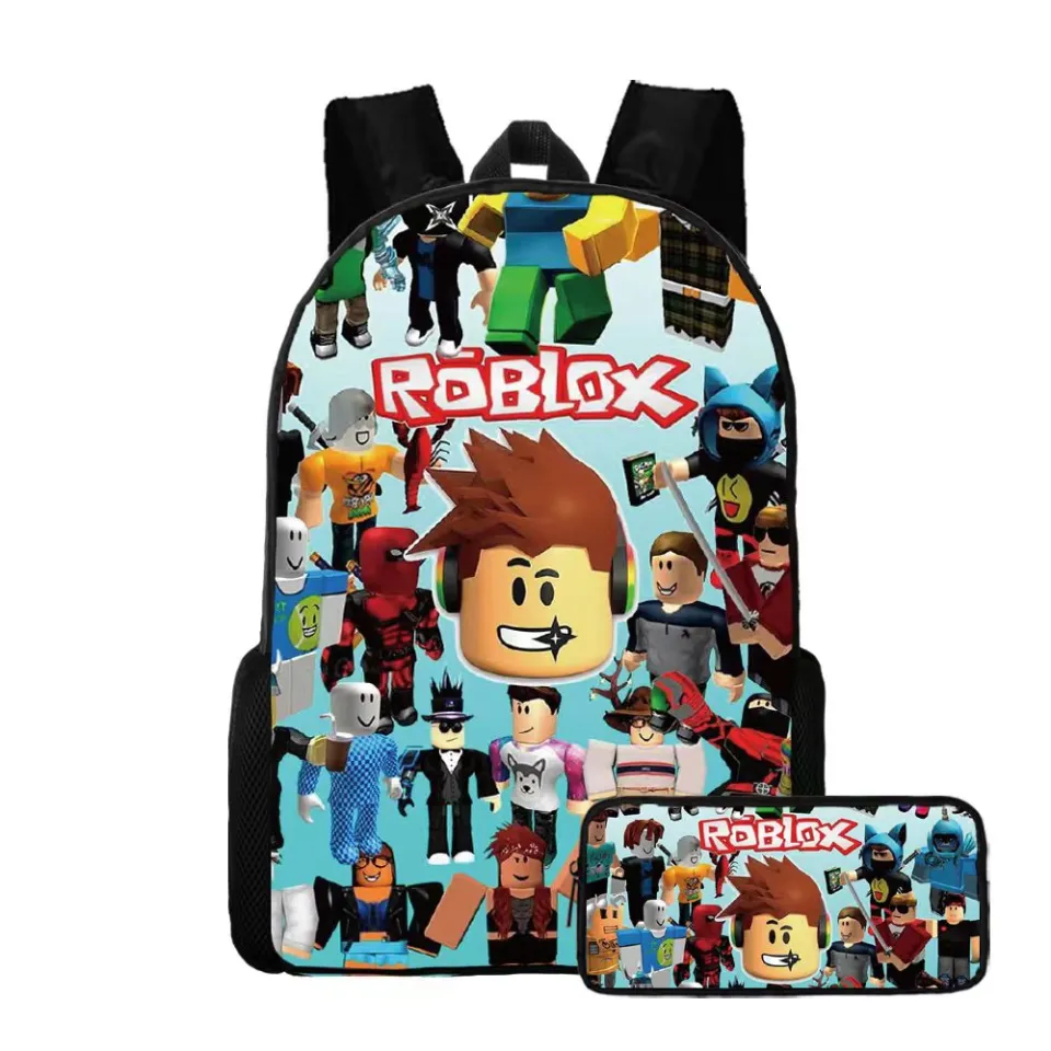 Two-piece Set of 3D New Cartoon Game Roblox Primary and Secondary School  Students School Bag Children's Backpack Pencil Case - AliExpress