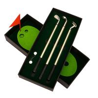 Golf Pen Set, Simulated Golf Course Premium Mini Golf Putter Pen Set for Men Ballpoint Creative Writing Supplies Durable