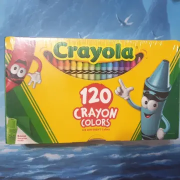 Crayola 120 Crayon Colors Assortment Box + Bonus Sharpener 120 Different  Colors