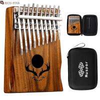 SECU-STAR 20 Key Kalimba Finger Piano Double-layer Acacia (Koa) Wood Reindeer Horns Thumb Piano