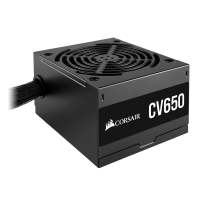 POWER SUPPLY (อุปกรณ์จ่ายไฟ) CORSAIR CV650 - 650W 80 PLUS BRONZE (CP-9020236-NA) (BLACK) (ATX) ++