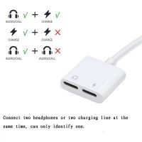 TB Dual Lightning Adapter Charging Splitter Audio Cable 7 7Plus 8 X