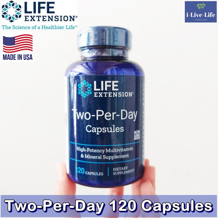 วิตามินรวม-ไลฟ์-เอ็กเทนชั่น-two-per-day-120-capsules-life-extension