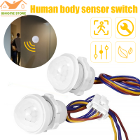 1PCS 110V 220V บ้านในร่มกลางแจ้งแสงอินฟราเรด Motion Sensor Time Delay Home Lighting PIR Switch LED Sensitive Night Lamp