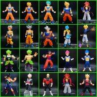 โมเดล Dragonball ดราก้อนบอล ชุด รวมซุปเปอร์ไซย่า ขนาดใหญ่มาก 18 cm. วัสดุดี