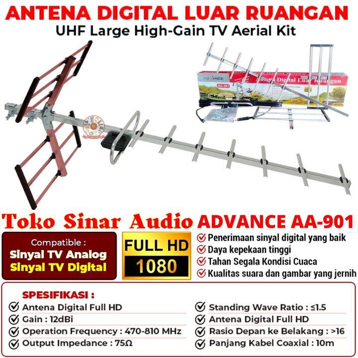 Advance AA-901 Antena Outdoor UHF Advance AA-901 Antena Analog Digitals ...