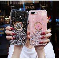 เคสสำหรับหัวเหว่ยโทรศัพท์กากเพชร P30กากเพชรอัจฉริยะ P20,Y9A P40โปร P10 P9ไลท์2017 Y7p Y5 Y6p Y9S Y9ไพร์มฝาปิดมีที่ยึดแหวนวาว