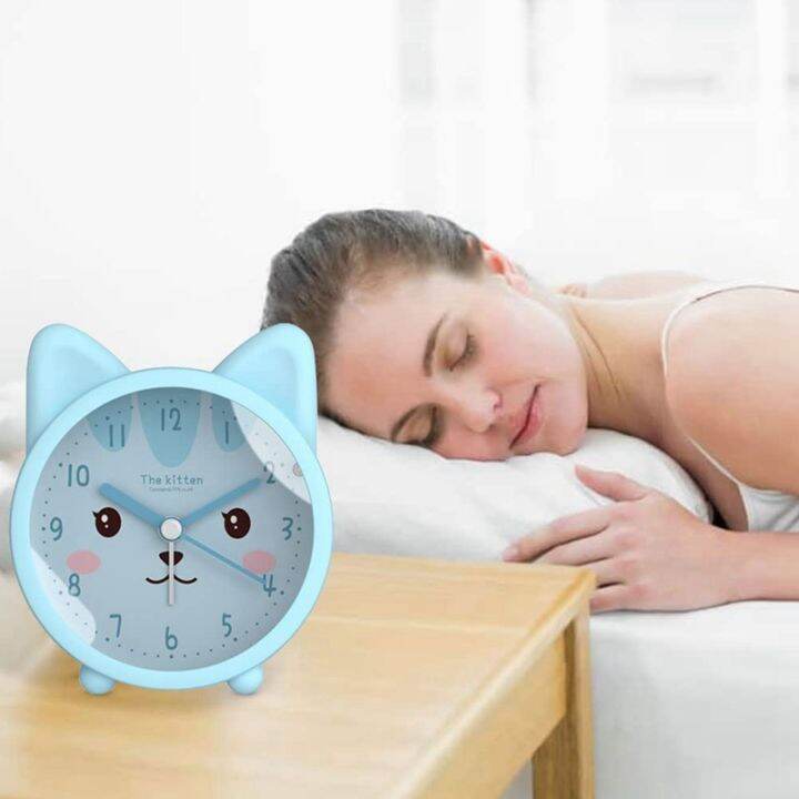 cute-animal-alarm-clock-for-kids-non-ticking-cat-alarm-clock-quiet-desk-alarm-clock-with-backlight