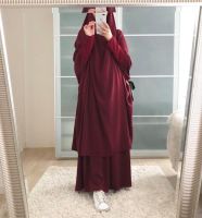 【YF】 Eid Hooded Muslim Women Hijab Dress Prayer Garment Jilbab Abaya Long Khimar Full Cover Ramadan Gown Abayas Clothes Niqab