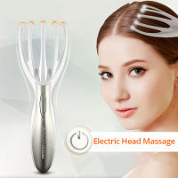 ไฟฟ้านวดหนังศีรษะหวีนวดคอ Roller Octopus Claws Magnetic Ball Relax SPA Hair Care สำหรับผม Growth Stress Relief