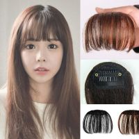 บางอากาศเรียบต่อผมคลิปผู้หญิงวิกผมในขอบด้านหน้า Hairpiece