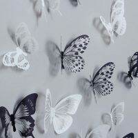 ∋▩ New 18pcs/lot Crystal Butterflies 3d Wall Sticker Beautiful Butterfly Living Room for Kids Room Wall Decals Home Decoration