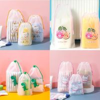 1PC Transparent Cosmetic Bag Travel Waterproof Women Makeup Bath Drawstring Toiletries Wash Beauty Kit Storage Bag Organizers