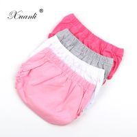 100 Cotton Baby Shorts Solid Color Ruffle Diaper Cover Baby Bloomers Toddler Cotton Shorts Kids Clothes 4 Colors 4pcs/lot