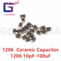 100pcs 1206 50V SMD Thick  Chip Multilayer Ceramic Capacitor 10pF- 100uF 10NF 100NF 1UF 2.2UF 4.7UF 10UF 22UF 47UF 100UF 22PF