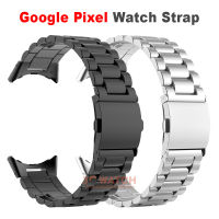 สร้อยข้อมือโลหะสแตนเลสสำหรับ Google Pixel Watch Band Smartwatch Watchband Pixel Watch Classic Buckle Strap Accessories