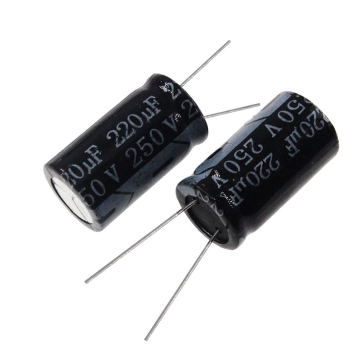 2pcs-220uf-250v-220mfd-250volt-aluminum-electrolytic-capacitor-18-30mm-radial-220mf250v-220uf250v-250v220mf-250v220uf-electrical-circuitry-parts