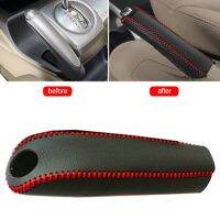 Leather Gears Handbrake Cover Auto Interior Accessories for Kia K2 2011 2012 2013 2014 2015 2016 Handle Sleeve Car Accessories