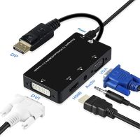 [LUNA electronic accessories] Thunderbolt Displayport DP To DVI HDMI VGA อะแดปเตอร์เสียงสำหรับพอร์ตแสดงผล MacBook Air สายเคเบิลแปลงตัวผู้เป็นตัวเมีย